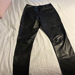 Faux leather leggings